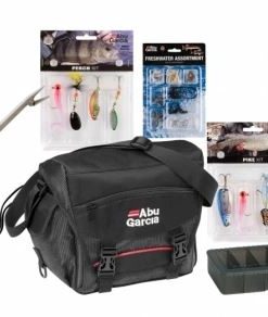 BÖRJA FISKA VÄSKA med innehåll