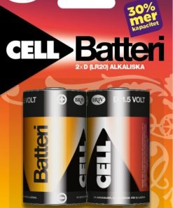 Batteri D LR20 2-pack