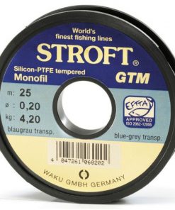 Stroft GTM nylonlina/tafsmaterial ljusgrå - 25m spole