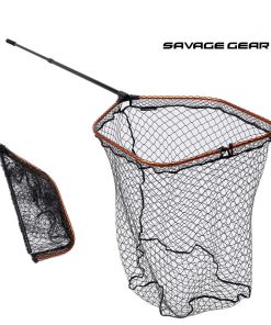 Savage Gear Pro Tele Folding Net Rubber X-Large Mesh L (65x50cm)