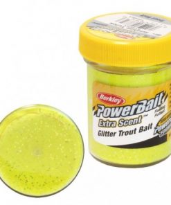 Powerbait Natural Scent Glitter Garlic - Sunshine Yellow