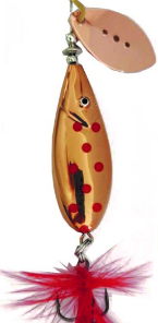 Dollar Spinnare 12g - Koppar m röd prick 4903