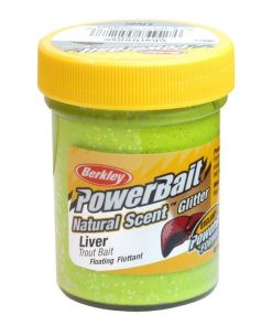 Powerbait Trout Bait Natural Scent Liver (lever smak) - Chartreuse