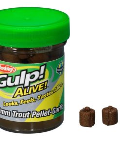 Gulp Alive 9mm trout pellet garlic - Natural (brun)
