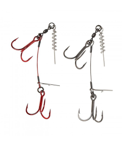 Savage Gear Carbon49 Corkscrew Stinger 2 x #1/0 23kg 2pcs