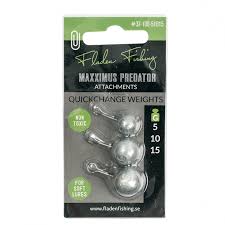 Quickchange weightsfor soft lures 5-10-15gr