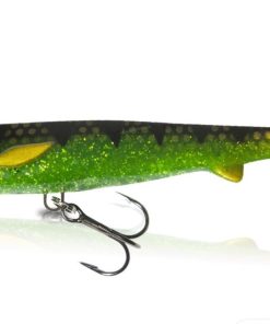 Flatnose Shad Jr 15cm med Inbyggd Rigg 2-pack - Dirty Perch