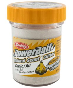 Powerbait Natural Scent Glitter Garlic - White